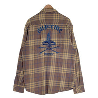 SUPREME シュプリーム 21SS HYSTERIC GLAMOUR ヒステリックグラマー Plaid Flannel Shirt チェック フランネルシャツ ブラウン ベージュ　Size XL 福生店