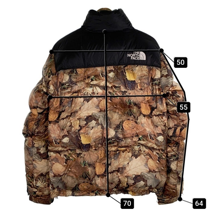 SUPREME シュプリーム 16AW THE NORTH FACE ノースフェイス Leaves Nuptse Jacket ヌプシジャケット リーブス ダウン ND51602I Size S 福生店