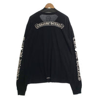 CHROME HEARTS クロムハーツ CH Scroll Logo L/S Pocket Tee スクロールラベルバックプリント ロングスリーブ ポケットTシャツ アーム 長袖 ブラック Size XL 福生店