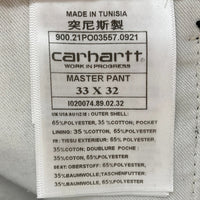 carhartt カーハート MASTER PANT ワークパンツ ブラック size33×32 瑞穂店