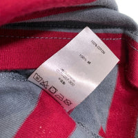SUPREME シュプリーム 20AW Stripe Appliqué S/S Top ストライプアップリケ ショートスリーブトップ Tシャツ レッド グレー Size XL 福生店