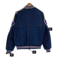80`s BUTWIN バトウィン USA製 ウール スタジアムジャケット スタジャン ネイビー Size 42 福生店