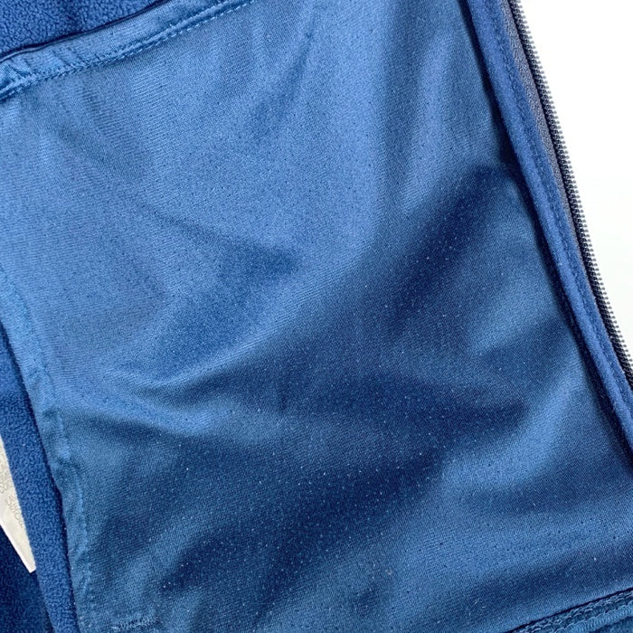 Eddie Bauer エディーバウアー ソフトシェルジャケット ブルー 内フリース 企業刺繡 EB532 Size L 福生店