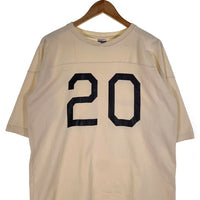 WALLA WALLA SPORTS ワラワラ スポーツ FOOTBALL SHIRTS ナンバリング フットボールシャツ 五分袖 生成り Size L 福生店