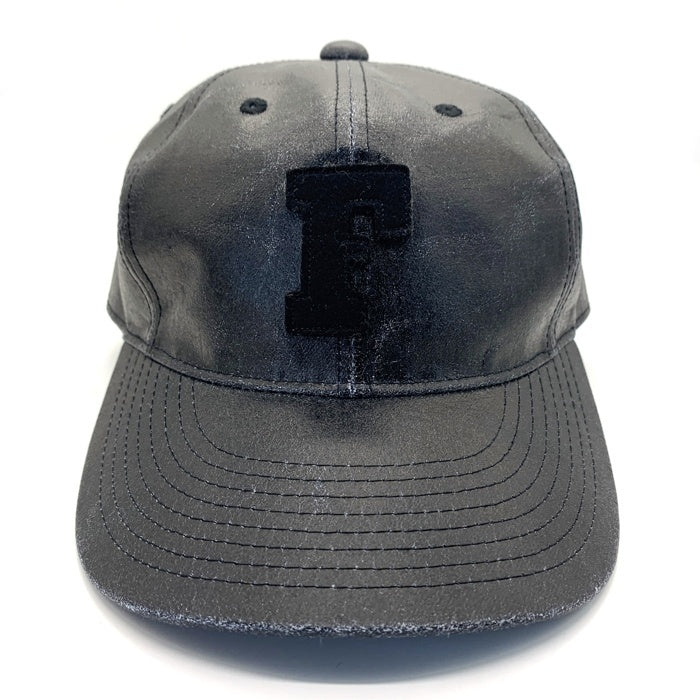 FULLCOUNT フルカウント 24AW F PATCH 6PANEL COATED DENIM BASEBALL CAP Fパッチ 6パネル デニム ベースボールキャップ ブラック 福生店