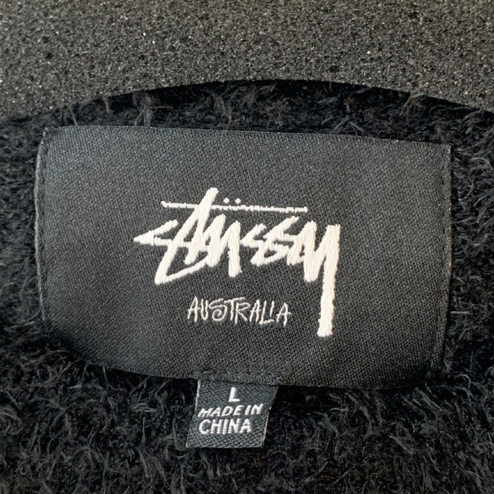 STUSSY ステューシー Australia Fluffy Sweater フラフィーセーター ブラック ポリエステル コットン ST0M0527 Size L 福生店