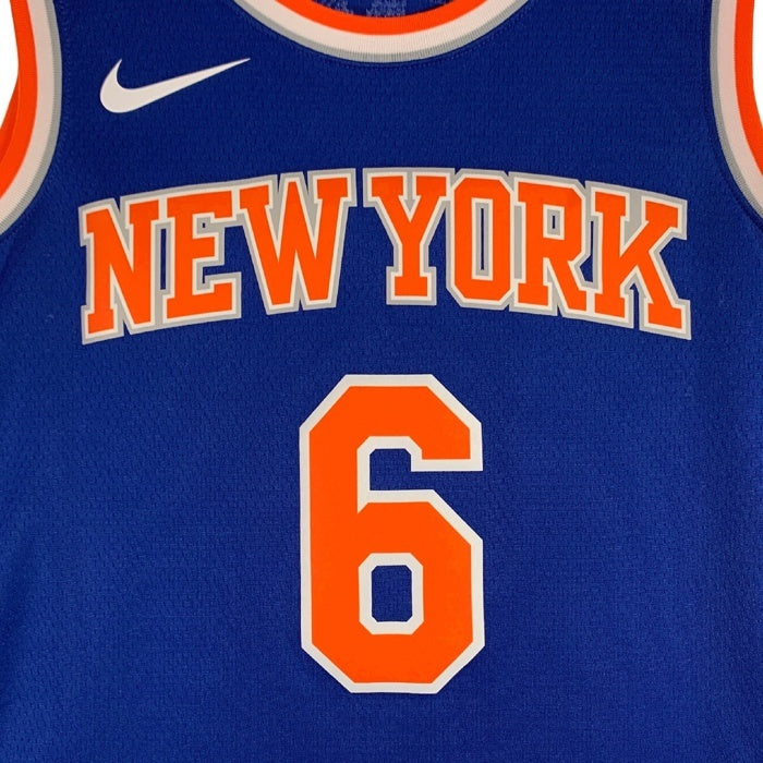NIKE ナイキ ニューヨークニックス スウィングマンジャージ ゲームシャツ ユニフォーム ブルー ポルジンギス 864495-495 Size L 福生店