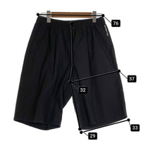 RADIALL ラディアル ワイドフィット イージーショーツ ブラック ポリエステル コットン RAD-23SS-PT005 Size M 福生店