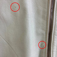 RedRyder レッドライダー TALONジップ パッド入り シングル ライダースジャケット アイボリー size- 瑞穂店