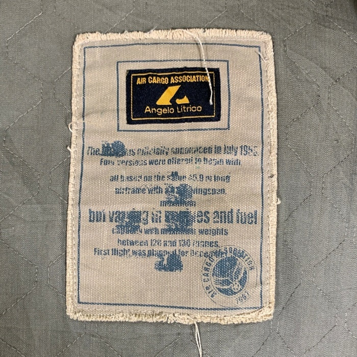 Angelo Litrico アンジェロリトリコ AIR CARGO ASSOCIATION レザージャケット ブラック Size XL 福生店