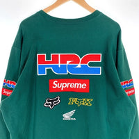 SUPREME シュプリーム 19AW Honda ホンダ Fox Racing フォックスレーシング Crewneck クルーネックスウェットトレーナー グリーン Size XL 福生店