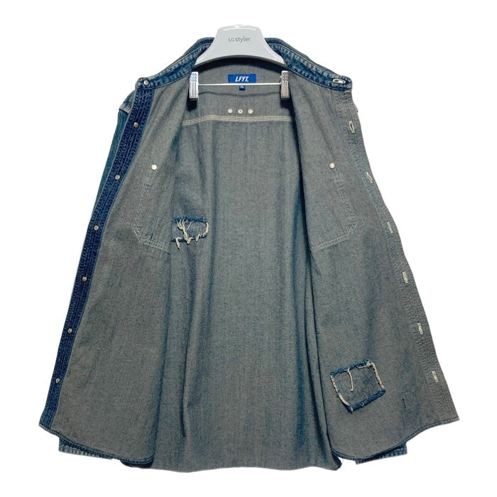 LFYT ラファイエット ダメージ加工 デニムシャツ インディゴ sizeXL 瑞穂店