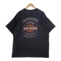 HARLEY-DAVIDSON ハーレーダビッドソン 110th Anniversary スカル エンブレム プリントTシャツ ブラック Size 2XL 福生店