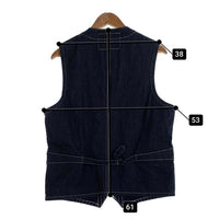 SUGAR CANE シュガーケーン ウォバッシュストライプ ワークベスト ネイビー  Size 40 福生店