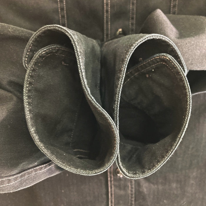 BUZZ RICKSON'S バズリクソンズ BR26081 ヘリンボーン コットンツイル 長袖ワークシャツ ブラック size15-15 1/2 瑞穂店