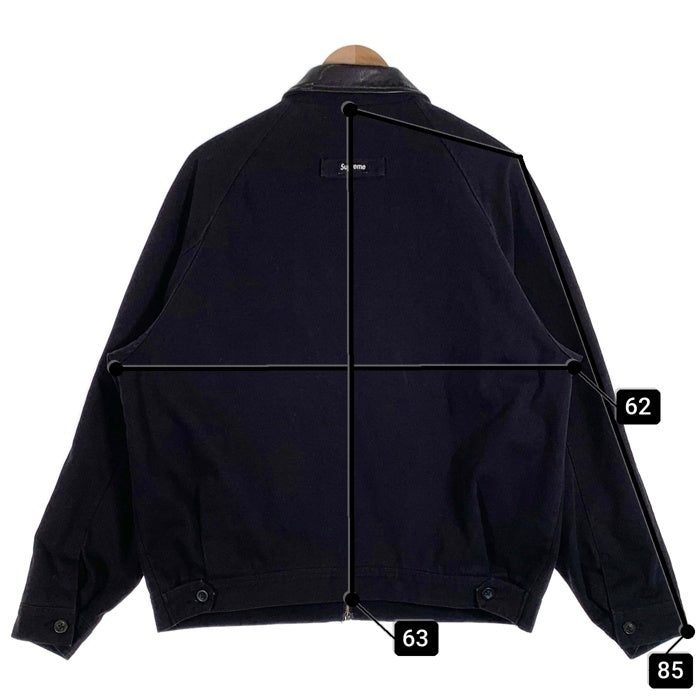 SUPREME シュプリーム 20AW Leather Collar Work Jacket レザーカラー ワークジャケット ブラック Size L 福生店