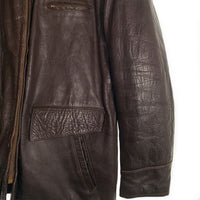 50's~ Irvin forster アーヴィンフォースター ホースハイド レザージャケット TALONジップ 裏キルティング ブラウン Size 40 福生店