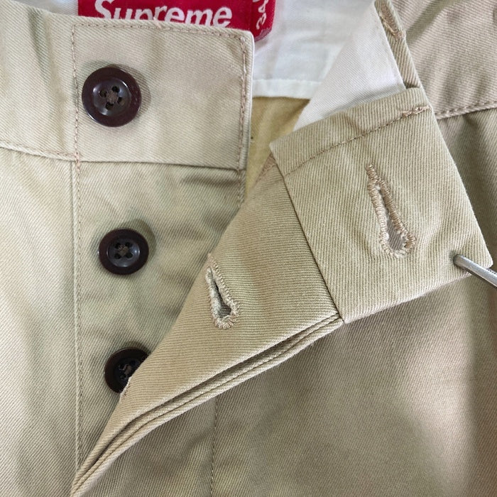 Supreme シュプリーム ボタンフライ チノパン ベージュ size34 瑞穂店