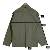 40's U.S.NAVY 米海軍 USMC (U.S.MARINE CORPS) P-41 HBT ヘリンボーンツイル カバーオールジャケット オリーブ Size S～M相当 福生店