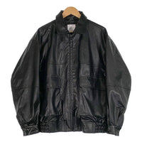 FREAK’S STORE フリークスストア FAUX LEATHER BLOUSON フェイクレザーブルゾン ジップアップジャケット ブラック Size M 福生店