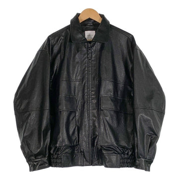 FREAK’S STORE フリークスストア FAUX LEATHER BLOUSON フェイクレザーブルゾン ジップアップジャケット ブラック Size M 福生店