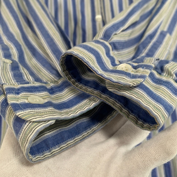Christian Dior MONSIEUR クリスチャンディオールムッシュ ストライプ 長袖シャツ ライトブルー AKS-6840 Size M 福生店