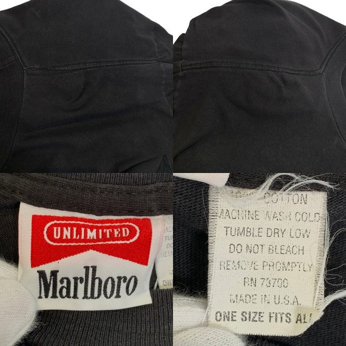 90's Marlboro マルボロ RAILROAD トレイン プリント ポケットTシャツ ブラック Size F 福生店
