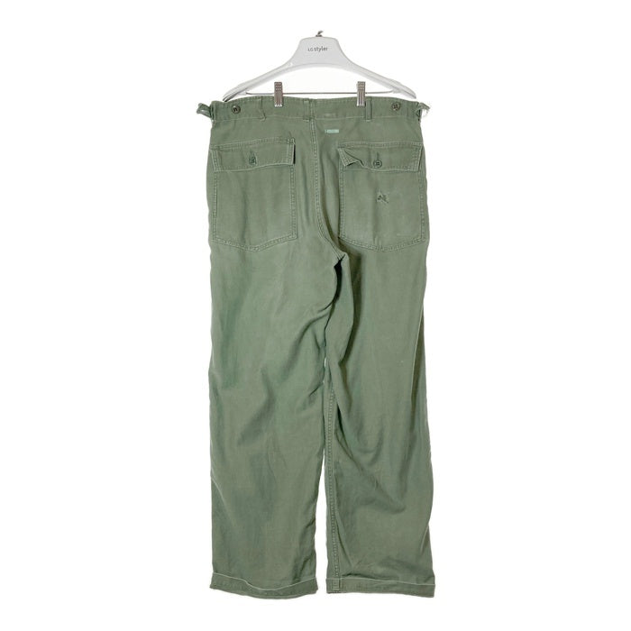 US ARMY ユーエスアーミー DSA-1-4067-64-C 60s TROUSERS ボタンフライ ファティーグパンツ カーキ sizeW34 瑞穂店