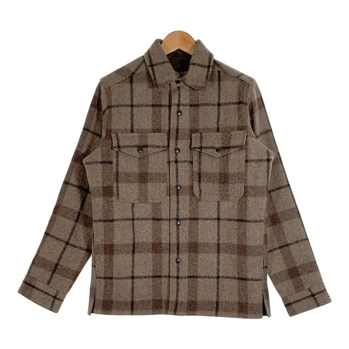 FILSON フィルソン ウールジャケット チェック グレー ブラウン スナップボタン 並行品 Size S-M 相当 福生店