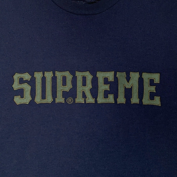 SUPREME シュプリーム 24AW 24AW Twill Applique S/S Top ツイルアップリケ ショートスリーブトップ Tシャツ ネイビー Size L 福生店
