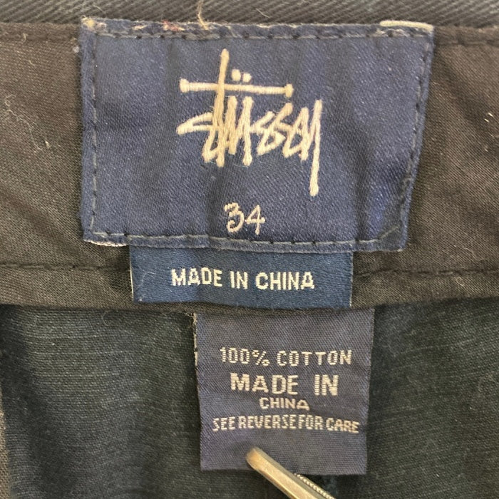 STUSSY ステューシー チノ ハーフパンツ ブラック size34 瑞穂店