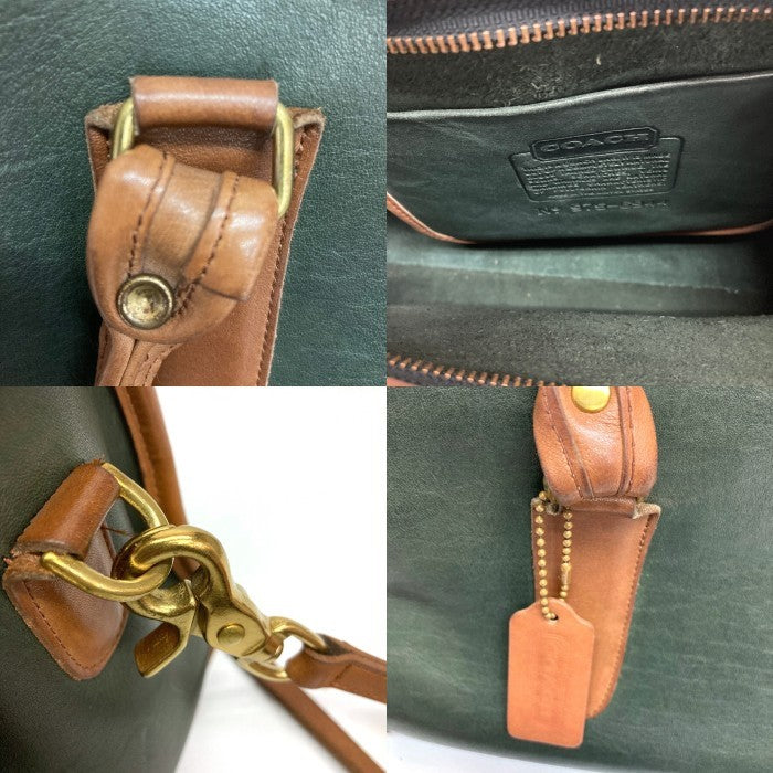 OLD COACH オールドコーチ USA製 ミニボストンバッグ 2WAY ダークグリーン 瑞穂店