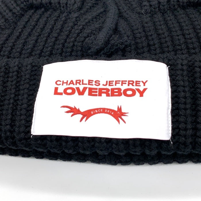 CHARLES JEFFREY LOVERBOY チャールズジェフリーラバーボーイ CHUNKY EARS BEANIE チャンキーイヤーズビーニー ブラック ウール ナイロン 福生店