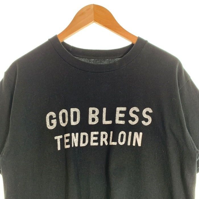 TENDERLOIN テンダーロイン GOD BLESS TENDERLOIN プリント 半袖 Tシャツ ブラック Size M 福生店