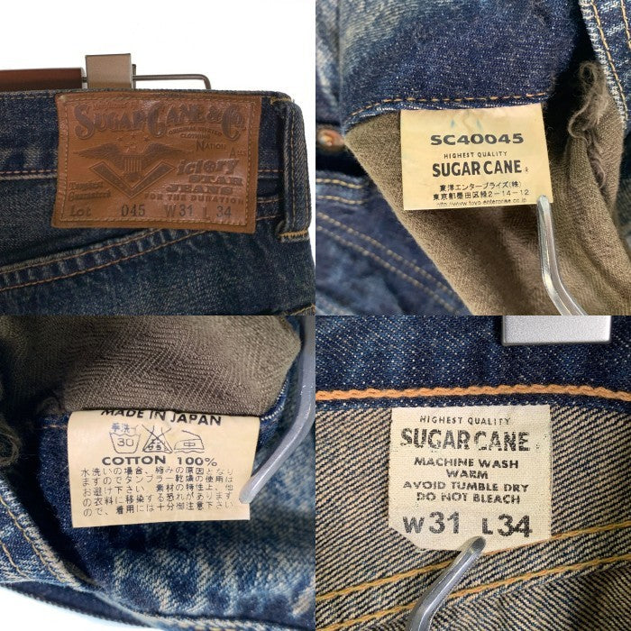 SUGAR CANE シュガーケーン Victory Star Jeans セルビッチデニムパンツ 大戦モデル Lot.045 インディゴ  SC40045 Size W31 L34 福生店