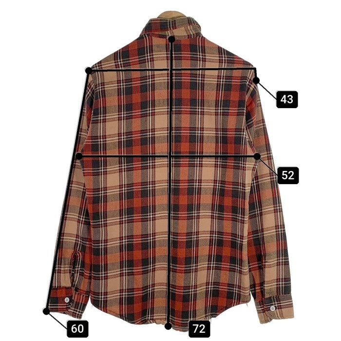 70's BIG MAC ビッグマック フランネルチェックシャツ レッド ベージュ Size S 福生店