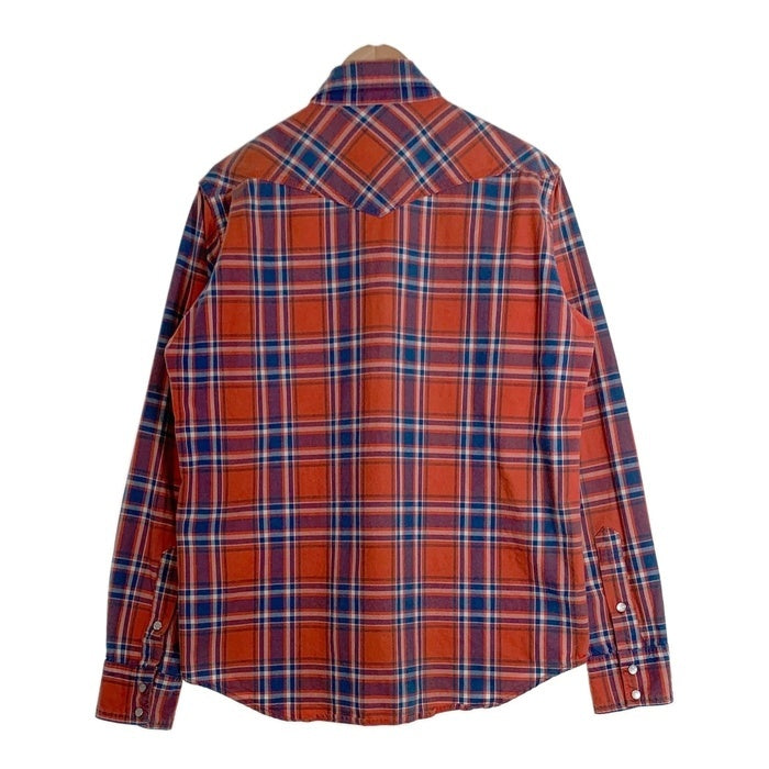 IRON HEART アイアンハート 23SS 5OZ SELVEDGE MADRAS CHECK WORK SHIRT 5オンス セルビッチ マドラス 長袖 チェックシャツ レッド Size L 福生店
