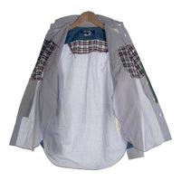 JUNYA WATANABE ジュンヤワタナベ COMME des GARCONS MAN コムデギャルソン マン パッチワーク 長袖 シャツ ライトブルー Size S 福生店