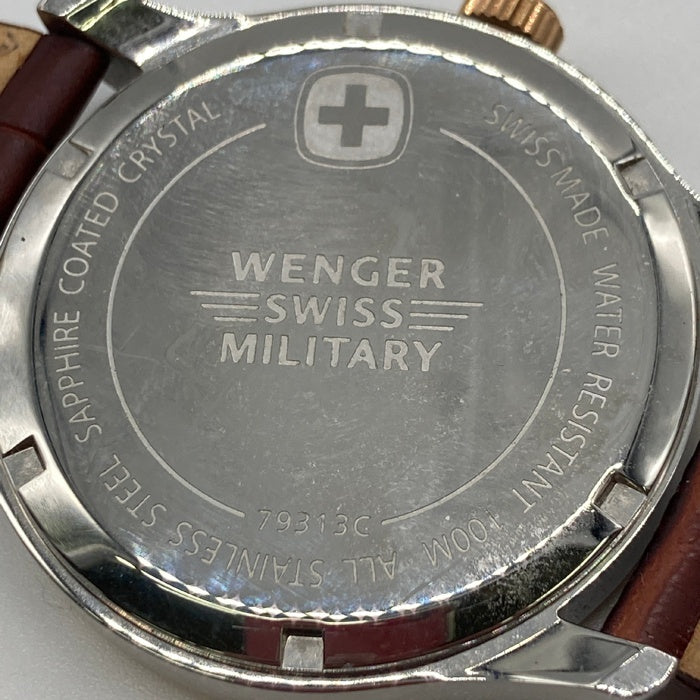 WENGER ウェンガー SWISS MILITARY クォーツ腕時計 ブラウン 瑞穂店