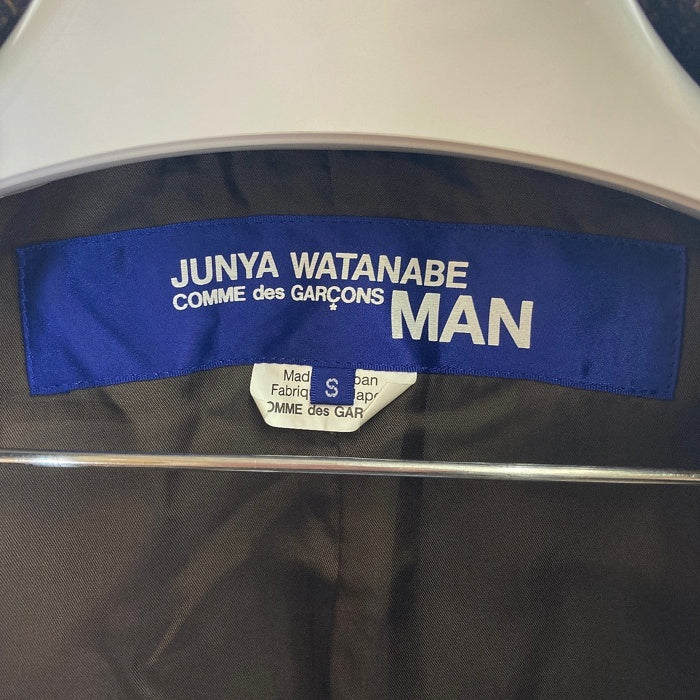 JUNYA WATANABE COMME des GARCONS MAN ジュンヤワタナベ コムデギャルソンマン WF-J004 AD2020 GUY COTTEN ウール PVC 切替 テーラードジャケット ブラウン sizeS 瑞穂店