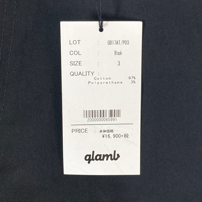 glamb グラム Poly tight chino pants ポリタイト チノパンツ ブラック GB17AT/P03 Size 3 瑞穂店