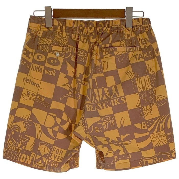THE SOFT MACHINE ソフトマシーン ショートパンツ 総柄 イエロー SM-22SS-010 Size L 福生店