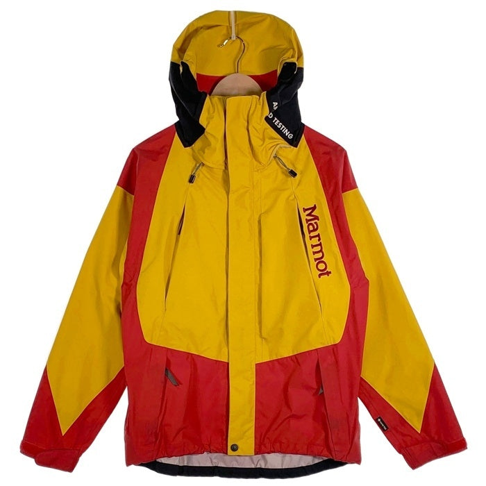 Marmot マーモット STABRIDGE スタブリッジ the Apartment アパートメント GTX 3L ALPINIST JACKET マウンテンパーカー ジャケット イエロー レッド TOMUJK84AM GORE-TEX ゴアテックス Size S 福生店