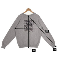 80's BARNZLEY PARIS プリント クルーネックスウェットトレーナー グレー アイルランド製 SCREEN STARS Size M 福生店