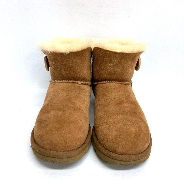 UGG アグ MINI BAILEY BUTTON II ミニベイリーボタンブーツ CHESTNUTブラウン size23cm 瑞穂店