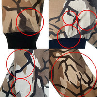 90's PREDATOR CAMOUFLAGE プレデターカモフラージュ リブブルゾン ジャケット 中綿 スナップボタン マルチ Size L 福生店