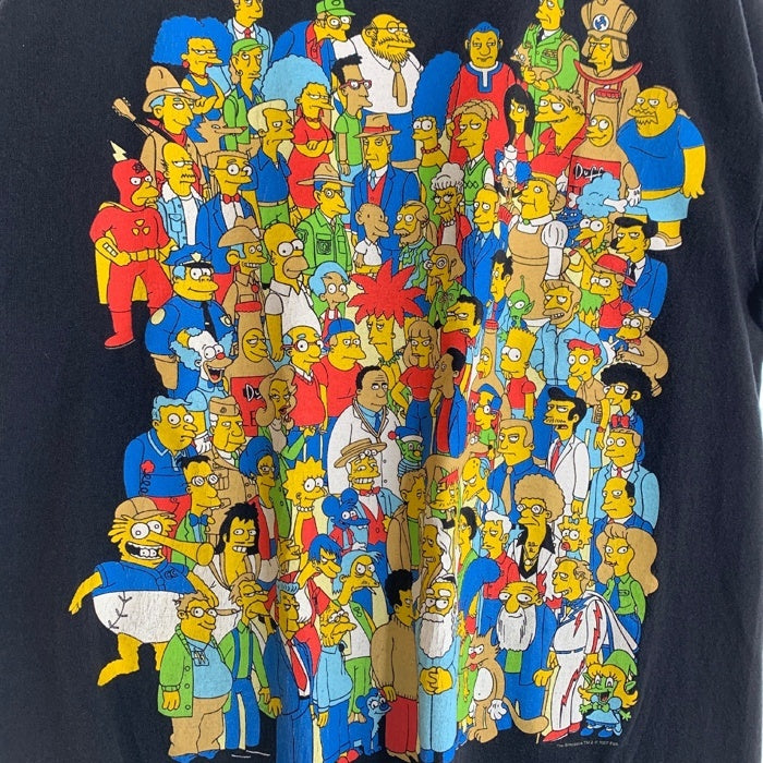 00's The Simpsons シンプソンズ プリントTシャツ ブラック DELTA 2007 Size L 福生店