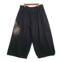 S'YTE サイト ヨウジヤマモト FIREWORKS EMBROIDERY BALLOON PANTS 刺繡 バルーンパンツ ブラック UT-P06-001 Size 3 福生店
