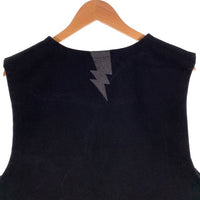 Vin & Age ヴィンアンドエイジ TYPE VRV2 Naughty Rug Vest 稲妻刺繍 コットンラグ チマヨ型ベスト ブラック Size XXL 福生店