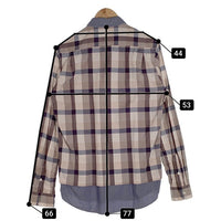 BLACK＆BLUE ブラックアンドブルー リバーシブルシャツ チェック シャンブレー Size 4 福生店